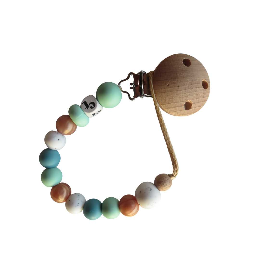 Cheeky Toes_Soother Holder_Gritty Mint