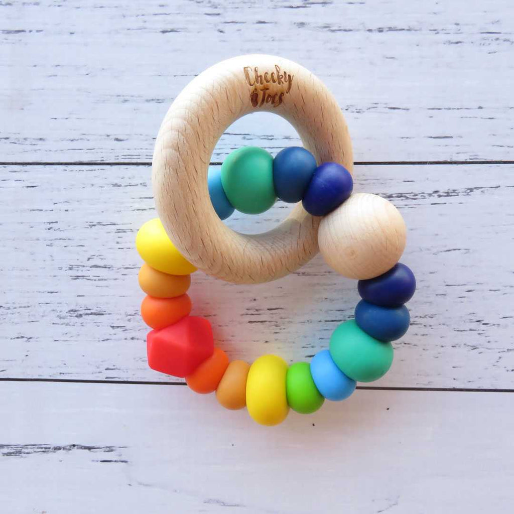 Cheeky Rattle teething toy_certified_Rainbow