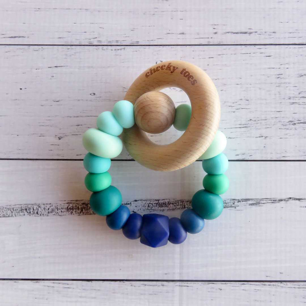Cheeky Rattle teething toy_certified_blue lagoon