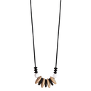 HARPER silicone & wood necklace