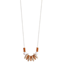 HARPER silicone & wood necklace