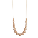 AVA silicone & wood necklace