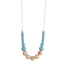 AVA silicone & wood necklace