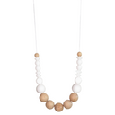 AVA silicone & wood necklace