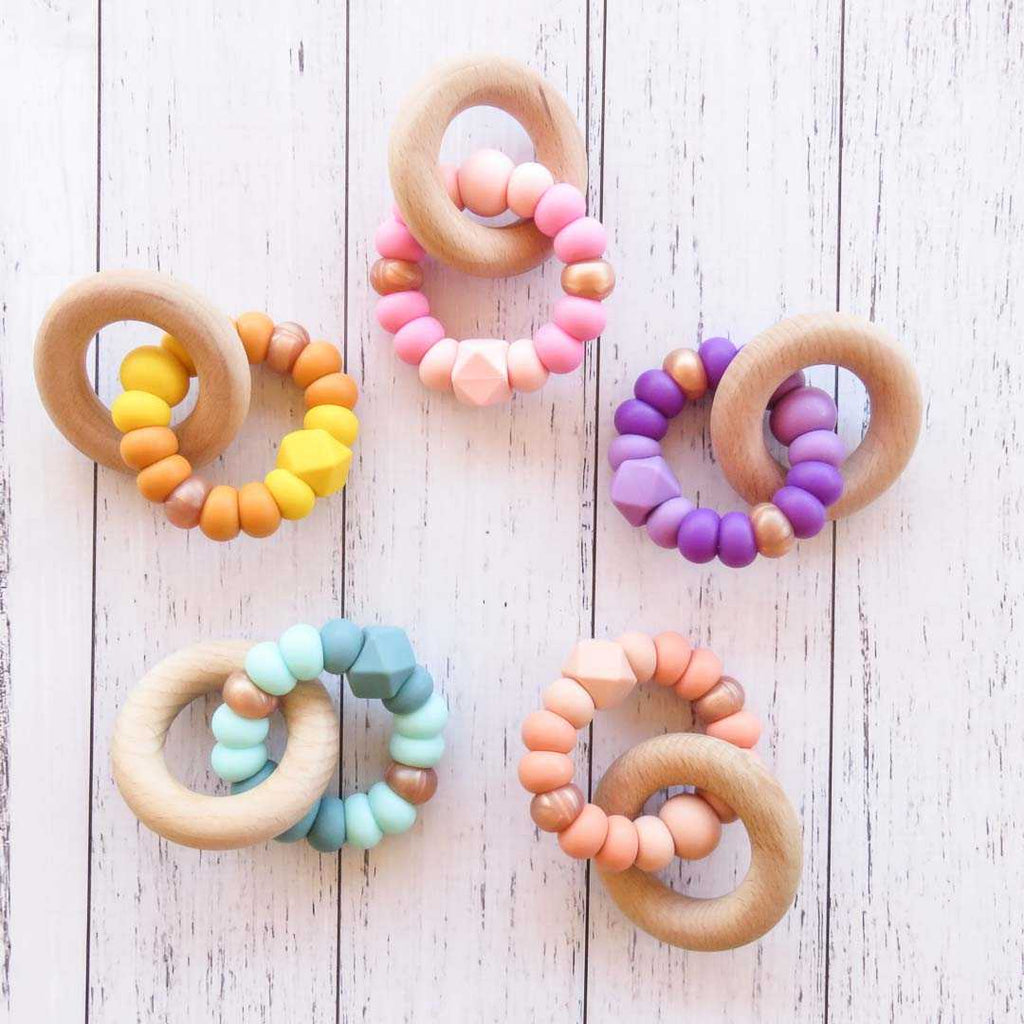 silicone_certified_teether_Charmed_Rose Gold collection_2