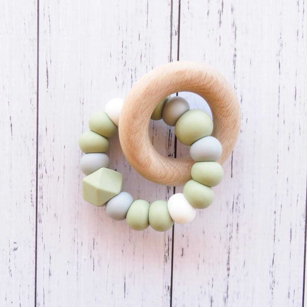 silicone_certified_teether_Charmed_pastel_green